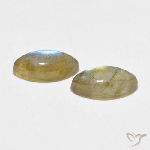 Labradorite Gemstones in 12 x 6 mm (calibrated) Size for Sale, Labradorite Stones in Multicolor Color