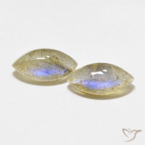 4.96ctw Natural Multicolor Labradorite, Marquise, Translucent