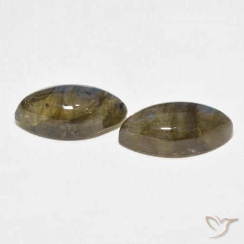 Labradorite Gemstones in 16 x 8 mm (calibrated) Size for Sale, Labradorite Stones in Multicolor Color