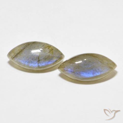 9.66ctw Natural Multicolor Labradorite, Marquise, Translucent