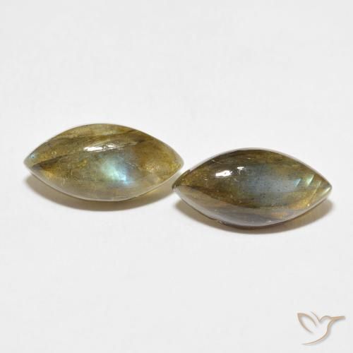 10.36ctw Natural Multicolor Labradorite, Marquise, Translucent