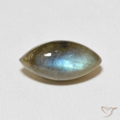 5.45ct Natural Multicolor Labradorite, Marquise, Translucent