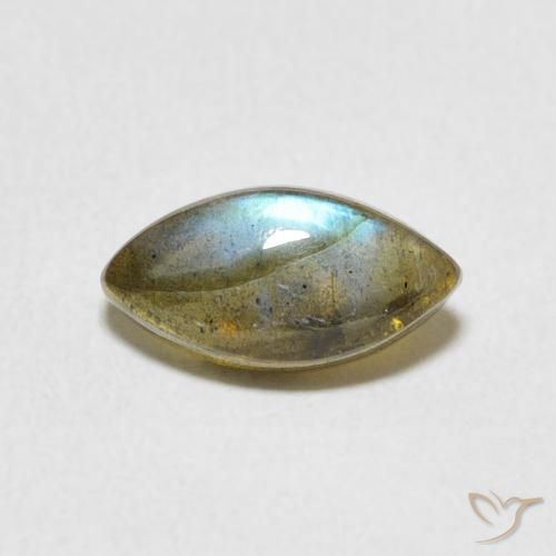 1.32ct Natural Multicolor Labradorite, Marquise, Translucent