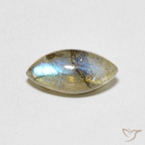 1.29ct Natural Multicolor Labradorite, Marquise, Translucent