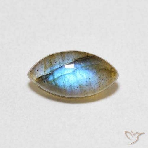 1.46ct Natural Multicolor Labradorite, Marquise, Translucent
