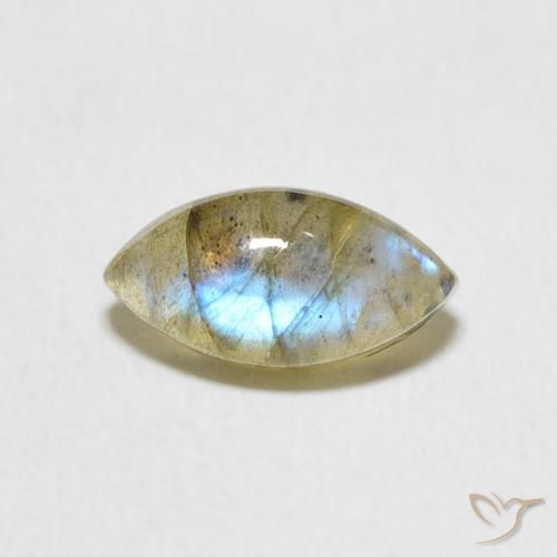 1.59ct Natural Multicolor Labradorite, Marquise, Translucent