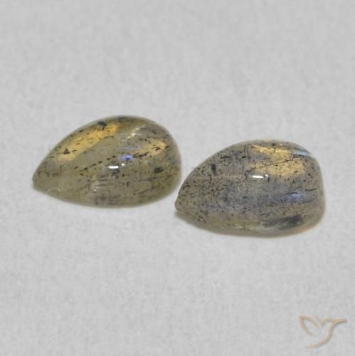 Labradorite Gemstones in 6 x 4 mm (calibrated) Size for Sale, Labradorite Stones in Multicolor Color