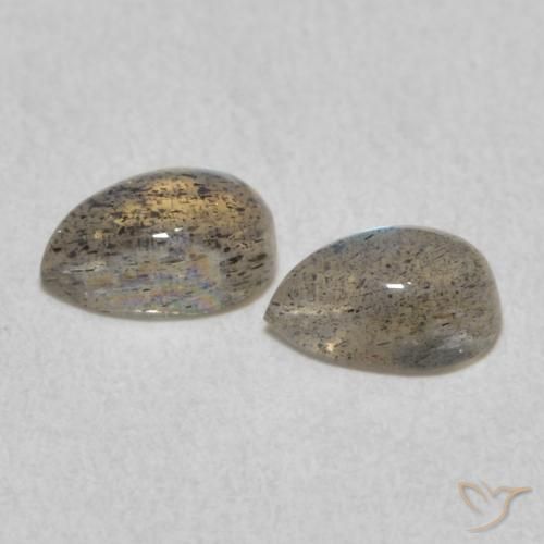 Labradorite Gemstones in 6 x 4 mm (calibrated) Size for Sale, Labradorite Stones in Multicolor Color