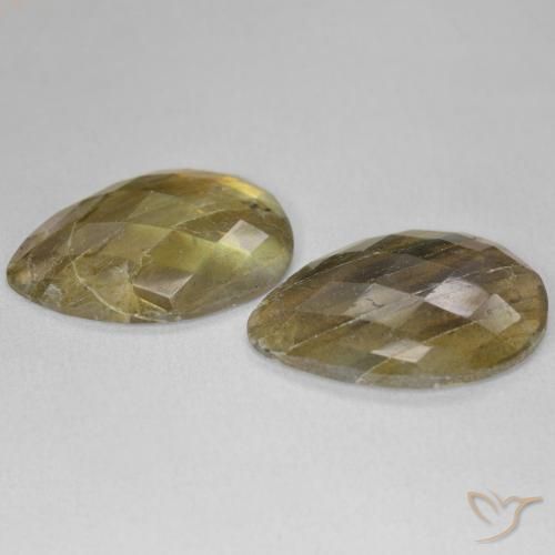 Labradorite Gemstones in 22 x 16.1 mm Size for Sale, Labradorite Stones in Multicolor Color