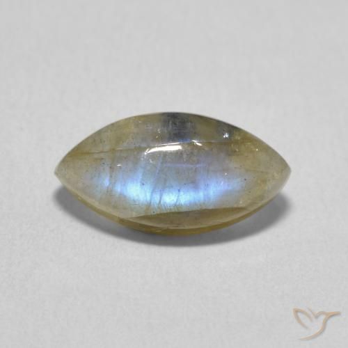 2.37ct Natural Multicolor Labradorite, Marquise, Translucent