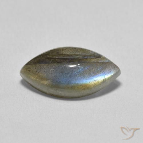 3.78ct Natural Multicolor Labradorite, Marquise, Translucent