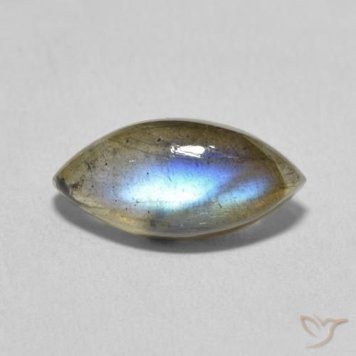 3.35ct Natural Multicolor Labradorite, Marquise, Translucent