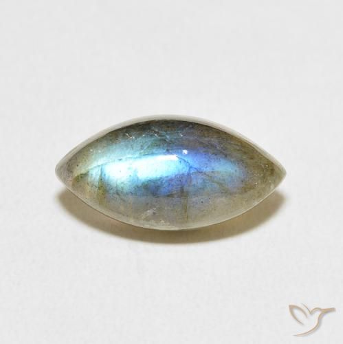 5.28ct Natural Multicolor Labradorite, Marquise, Translucent