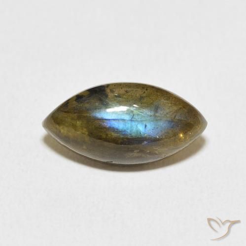 5.18ct Natural Multicolor Labradorite, Marquise, Translucent