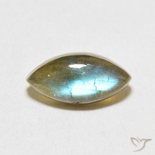 3.99ct Natural Multicolor Labradorite, Marquise, Translucent