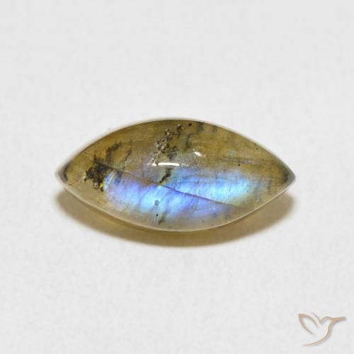 3.64ct Natural Multicolor Labradorite, Marquise, Translucent