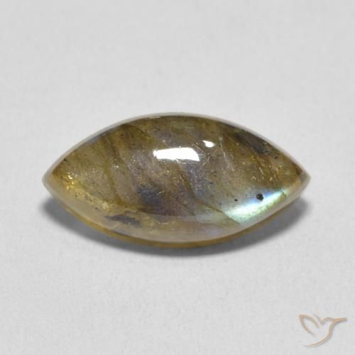 5.41ct Natural Multicolor Labradorite, Marquise, Translucent