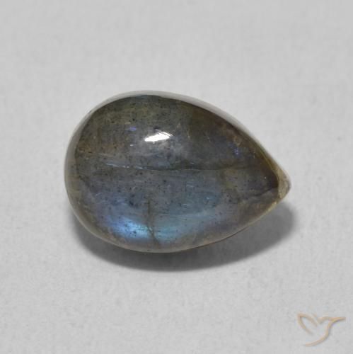 2.68ct Natural Multicolor Labradorite, Pear Shape, Translucent