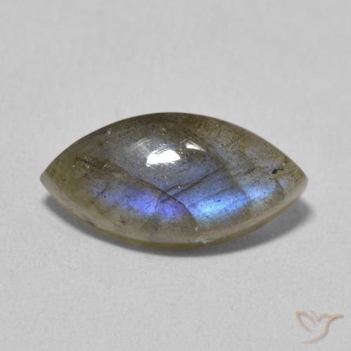 4.91ct Natural Multicolor Labradorite, Marquise, Translucent