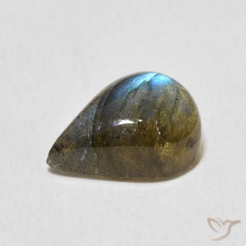 Labradorite Gemstone in 10.5 x 7.5 mm Size for Sale, Labradorite Stone in Multicolor Color