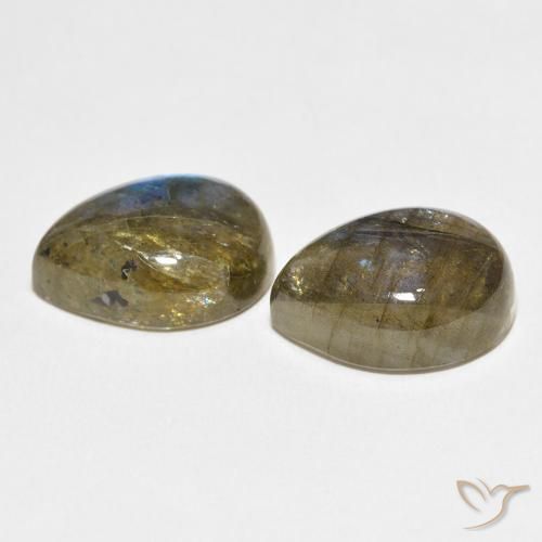 Labradorite Gemstones in 16 x 12 mm (calibrated) Size for Sale, Labradorite Stones in Multicolor Color