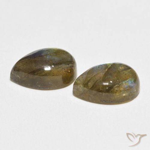 Labradorite Gemstones in 16 x 8 mm (calibrated) Size for Sale, Labradorite Stones in Multicolor Color
