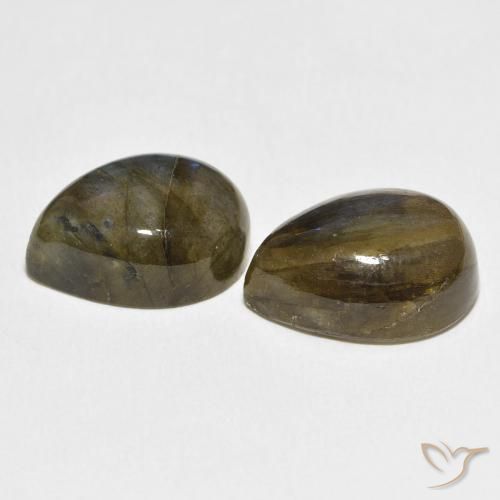 Labradorite Gemstones in 16 x 12 mm (calibrated) Size for Sale, Labradorite Stones in Multicolor Color