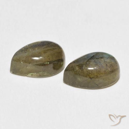Labradorite Gemstones in 12 x 8 mm (calibrated) Size for Sale, Labradorite Stones in Multicolor Color