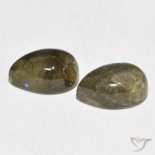 Labradorite Gemstones in 12 x 8 mm (calibrated) Size for Sale, Labradorite Stones in Multicolor Color