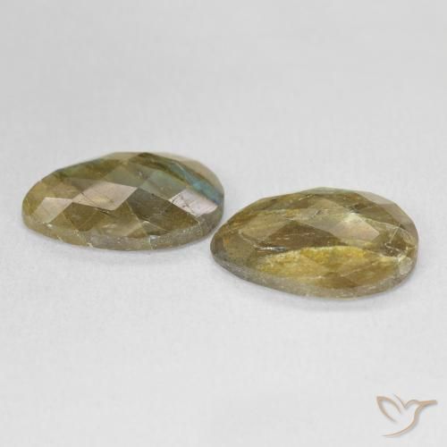 Labradorite Gemstones in 16 x 12 mm (calibrated) Size for Sale, Labradorite Stones in Multicolor Color