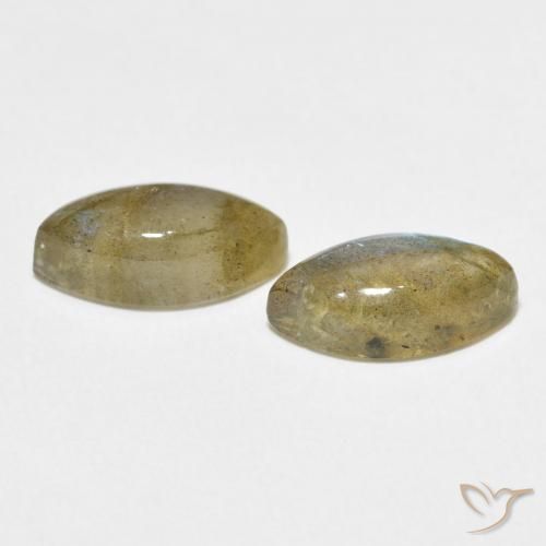 Labradorite Gemstones in 12 x 6 mm (calibrated) Size for Sale, Labradorite Stones in Multicolor Color