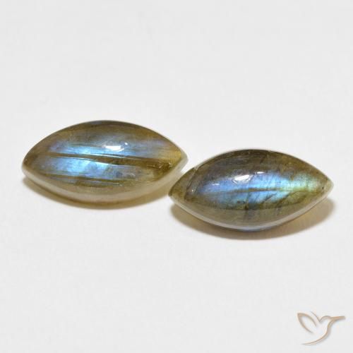 7.44ctw Natural Multicolor Labradorite, Marquise, Translucent