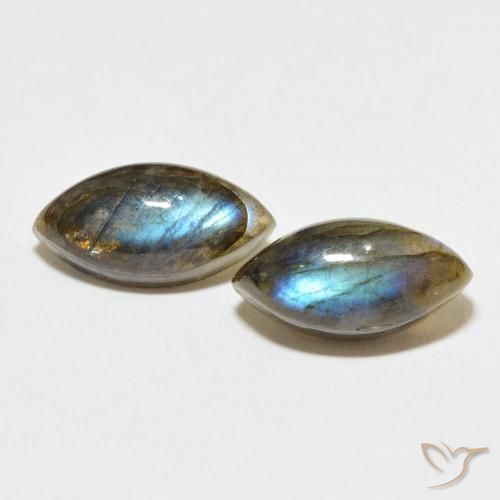 7.98ctw Natural Multicolor Labradorite, Marquise, Translucent
