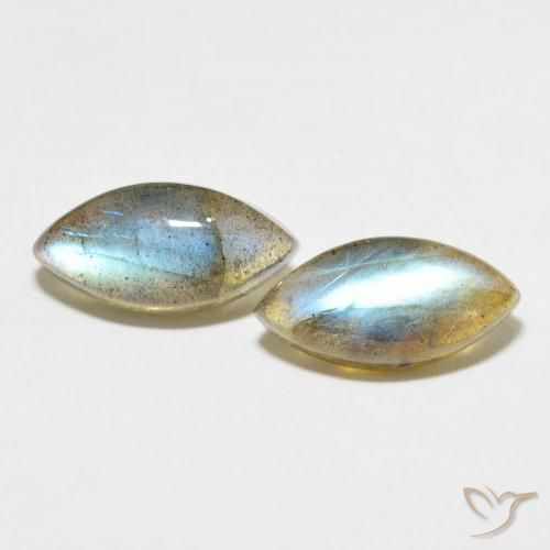 7.47ctw Natural Multicolor Labradorite, Marquise, Translucent