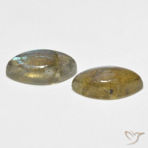 Labradorite Gemstones in 14 x 7 mm (calibrated) Size for Sale, Labradorite Stones in Multicolor Color