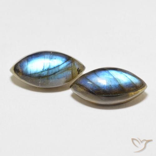 7.51ctw Natural Multicolor Labradorite, Marquise, Translucent
