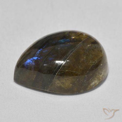 Labradorite Gemstone in 16 x 12 mm (calibrated) Size for Sale, Labradorite Stone in Multicolor Color