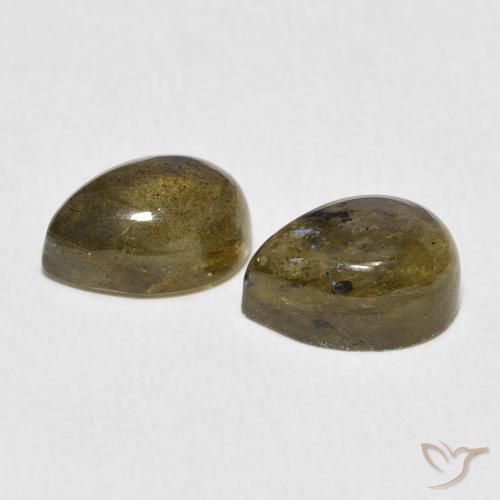 Labradorite Gemstones in 10 x 7 mm (calibrated) Size for Sale, Labradorite Stones in Multicolor Color