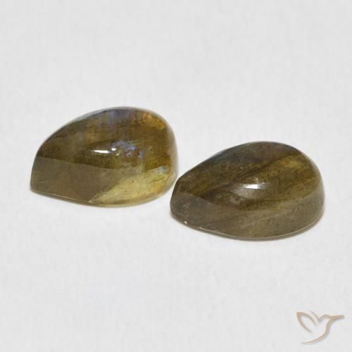 Labradorite Gemstones in 10 x 7 mm (calibrated) Size for Sale, Labradorite Stones in Multicolor Color