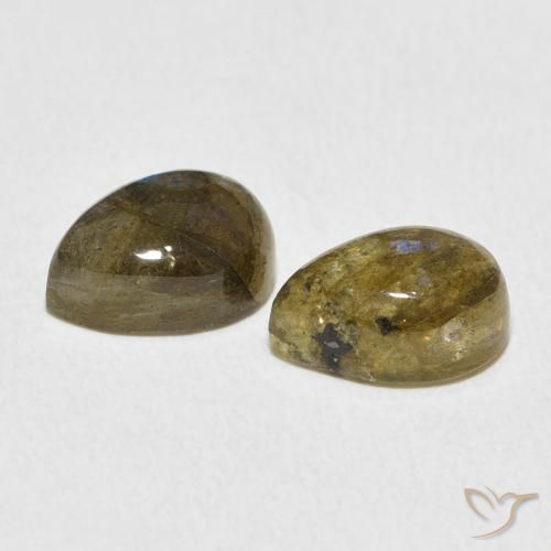 Labradorite Gemstones in 10 x 7 mm (calibrated) Size for Sale, Labradorite Stones in Multicolor Color