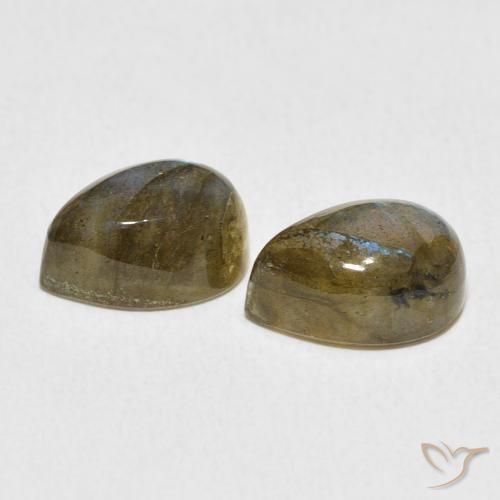 Labradorite Gemstones in 10 x 7 mm (calibrated) Size for Sale, Labradorite Stones in Multicolor Color