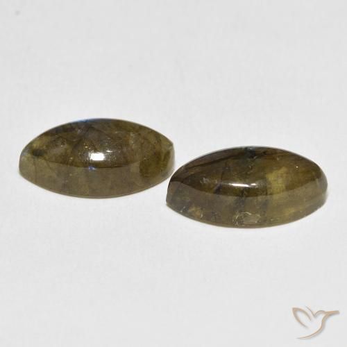 Labradorite Gemstones in 16 x 8 mm (calibrated) Size for Sale, Labradorite Stones in Multicolor Color