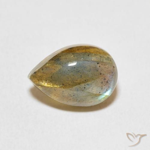2.61ct Natural Multicolor Labradorite, Pear Shape, Translucent