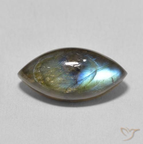 5.88ct Natural Multicolor Labradorite, Marquise, Translucent
