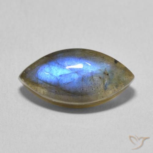 5.38ct Natural Multicolor Labradorite, Marquise, Translucent