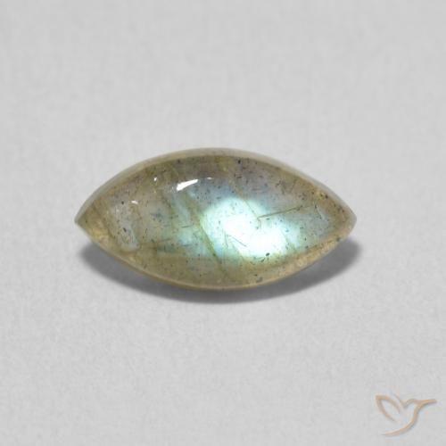 1.18ct Natural Multicolor Labradorite, Marquise, Translucent