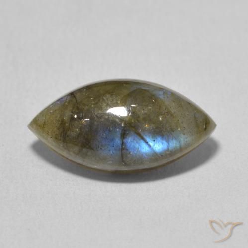 5.02ct Natural Multicolor Labradorite, Marquise, Translucent