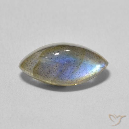 3.27ct Natural Multicolor Labradorite, Marquise, Translucent