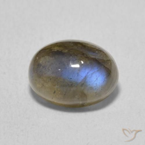 1.72ct Natural Multicolor Labradorite, Oval, Translucent