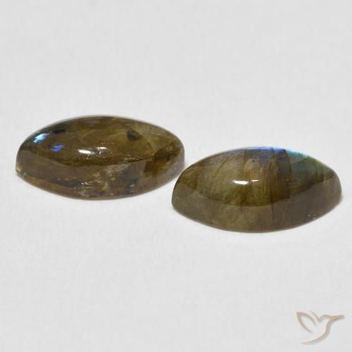 Labradorite Gemstones in 12 x 6 mm (calibrated) Size for Sale, Labradorite Stones in Multicolor Color